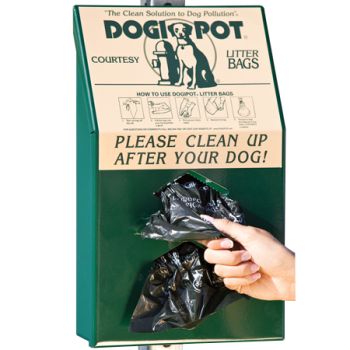 Green Aluminum Junior Bag Dispenser