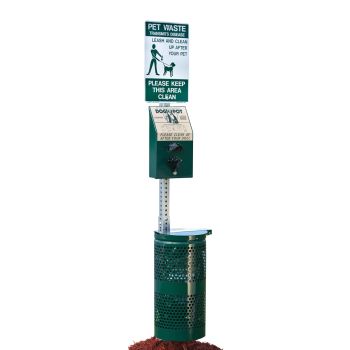Green Steel Pet Station