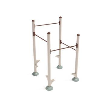 Quadruple Inclined Chin Up Bars