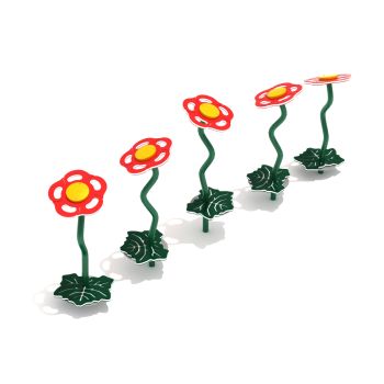 Flower and Leaf Stepping Path (Set of 5)