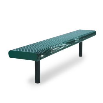 Rolled Style Park Bench Without Back 
