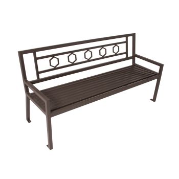 Biscayne Bench with Back