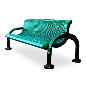 Modern Standard Style Park Bench With Back