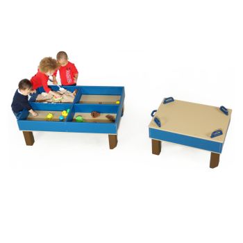 Children Playing Together at the Large Nature Table
