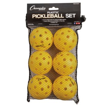 Official Outdoor Pickleballs - Set of 6
