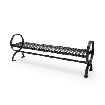 Round-Arm Metro Bench without Back