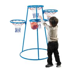 Child Shooting at the Basketball Stand
