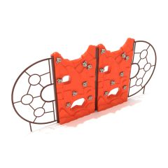 Two Panel Cliff Craggy Climber