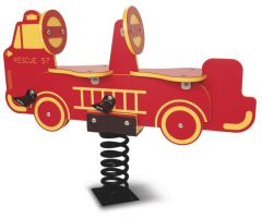 Fire Truck Two Seat Spring Rider