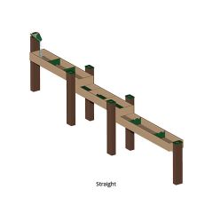 Straight Triple Water Trough