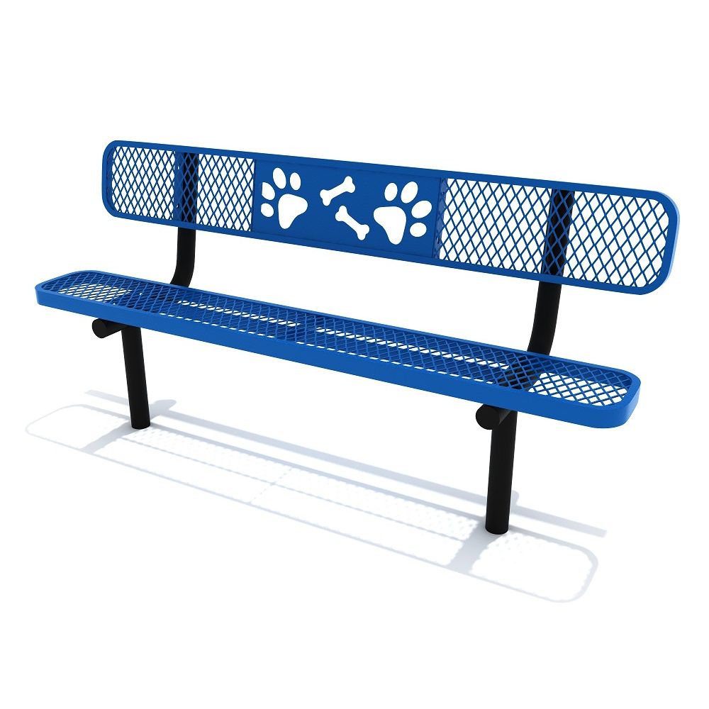 Dog Park Bench - Blue