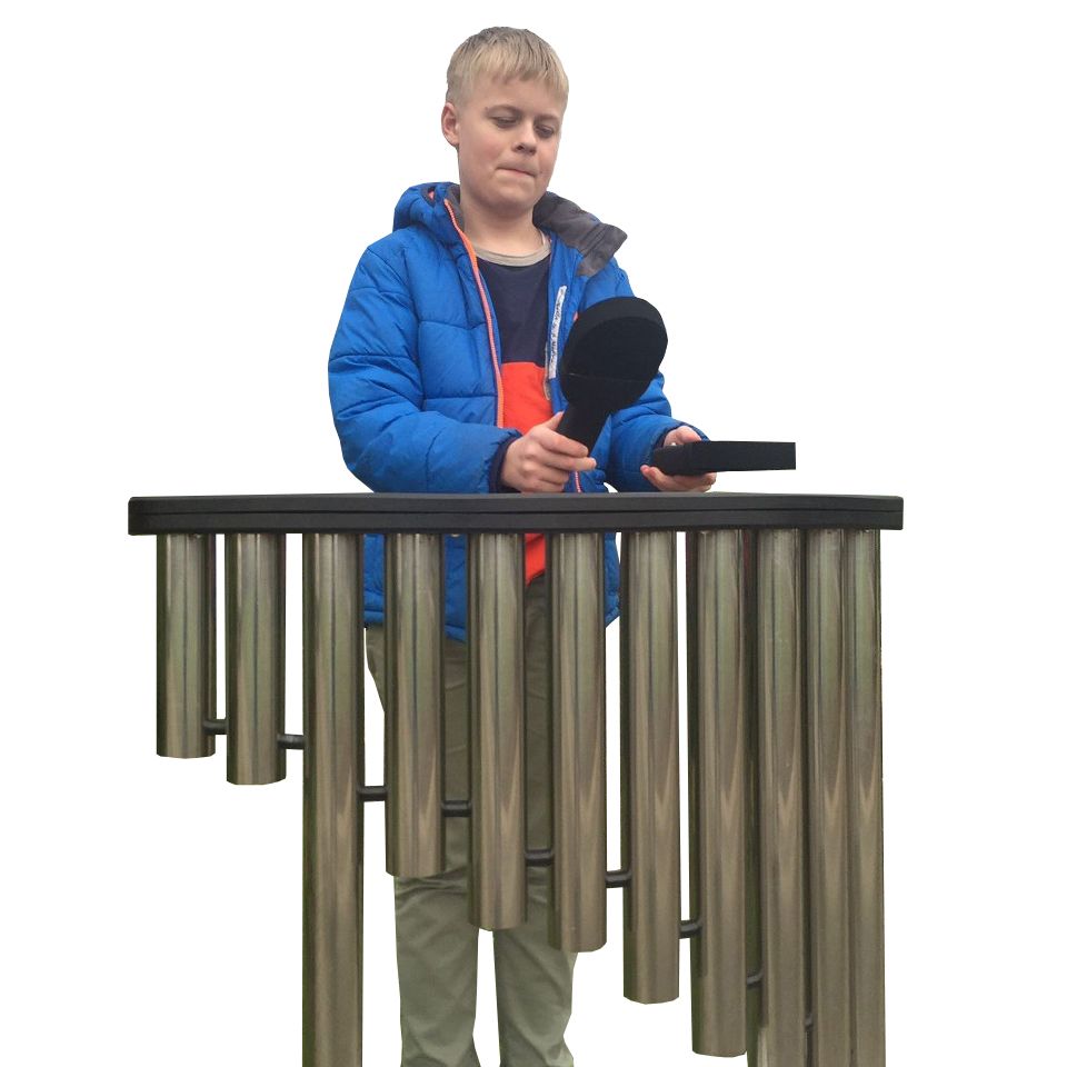 Child Playing the Handpipes